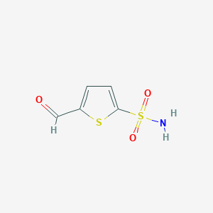 molecular formula C5H5NO3S2 B2977628 5-Formylthiophene-2-sulfonamide CAS No. 933730-46-2