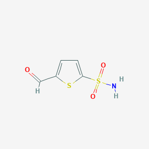 molecular formula C5H5NO3S2 B2977628 5-甲酰噻吩-2-磺酰胺 CAS No. 933730-46-2