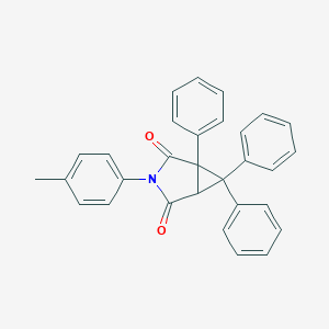 molecular formula C30H23NO2 B297763 3-(4-Methylphenyl)-1,6,6-triphenyl-3-azabicyclo[3.1.0]hexane-2,4-dione 