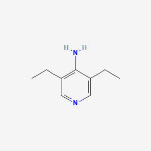 molecular formula C9H14N2 B2977632 4-Amino-3,5-diethylpyridine CAS No. 900804-08-2
