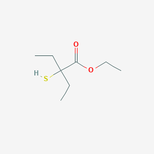 2-Ethyl-2-mercapto-butyric acid ethyl ester