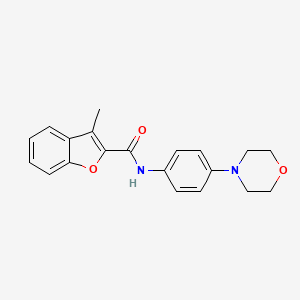 3-methyl-N-[4-(morpholin-4-yl)phenyl]-1-benzofuran-2-carboxamide