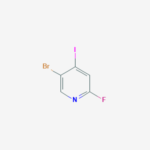 molecular formula C5H2BrFIN B2977657 5-Bromo-2-fluoro-4-iodopyridine CAS No. 1805937-19-2