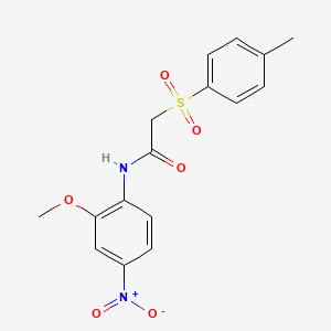 N-(2-methoxy-4-nitrophenyl)-2-tosylacetamide