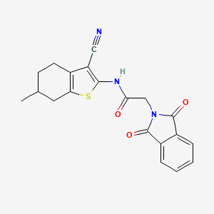 N-(3-cyano-6-methyl-4,5,6,7-tetrahydrobenzo[b]thiophen-2-yl)-2-(1,3-dioxoisoindolin-2-yl)acetamide