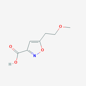 molecular formula C7H9NO4 B2977693 5-(2-甲氧基乙基)-1,2-恶唑-3-羧酸 CAS No. 1897818-32-4