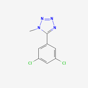 molecular formula C8H6Cl2N4 B2977698 5-(3,5-二氯苯基)-1-甲基-1H-1,2,3,4-四唑 CAS No. 303144-97-0