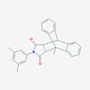 molecular formula C27H23NO2 B297770 17-(3,5-Dimethylphenyl)-1-methyl-17-azapentacyclo[6.6.5.0~2,7~.0~9,14~.0~15,19~]nonadeca-2,4,6,9,11,13-hexaene-16,18-dione 