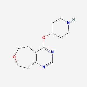 4-Piperidin-4-yloxy-5,6,8,9-tetrahydrooxepino[4,5-d]pyrimidine