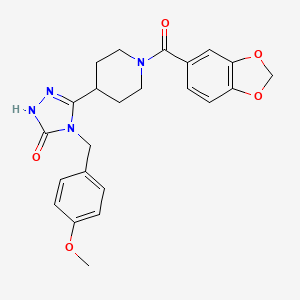 5-[1-(1,3-benzodioxol-5-ylcarbonyl)piperidin-4-yl]-4-(4-methoxybenzyl)-2,4-dihydro-3H-1,2,4-triazol-3-one