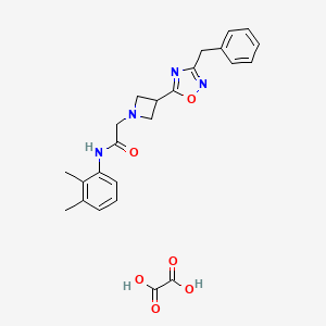 molecular formula C24H26N4O6 B2977708 2-(3-(3-benzyl-1,2,4-oxadiazol-5-yl)azetidin-1-yl)-N-(2,3-dimethylphenyl)acetamide oxalate CAS No. 1351632-65-9