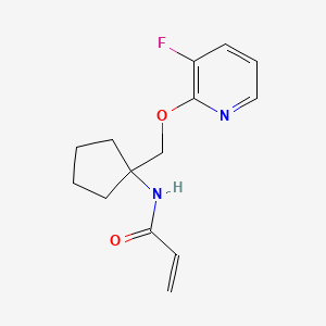 N-[1-[(3-Fluoropyridin-2-yl)oxymethyl]cyclopentyl]prop-2-enamide