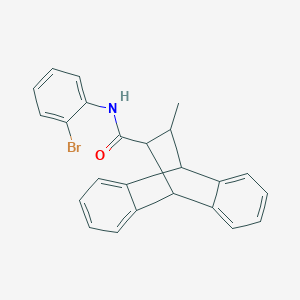 molecular formula C24H20BrNO B297772 N-(2-bromophenyl)-16-methyltetracyclo[6.6.2.0~2,7~.0~9,14~]hexadeca-2,4,6,9,11,13-hexaene-15-carboxamide 