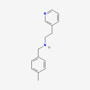 N-[(4-methylphenyl)methyl]-2-pyridin-3-ylethanamine