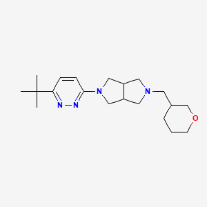 5-(6-Tert-butylpyridazin-3-yl)-2-(oxan-3-ylmethyl)-1,3,3a,4,6,6a-hexahydropyrrolo[3,4-c]pyrrole