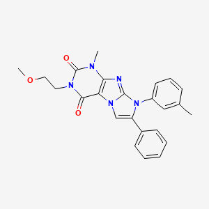 3-(2-methoxyethyl)-1-methyl-7-phenyl-8-(m-tolyl)-1H-imidazo[2,1-f]purine-2,4(3H,8H)-dione