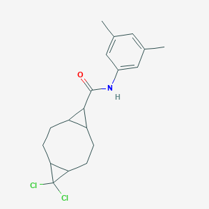 molecular formula C19H23Cl2NO B297774 10,10-dichloro-N-(3,5-dimethylphenyl)tricyclo[7.1.0.0~4,6~]decane-5-carboxamide 
