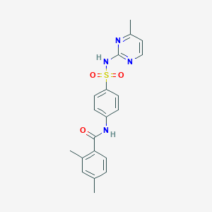 2,4-dimethyl-N-[4-[(4-methylpyrimidin-2-yl)sulfamoyl]phenyl]benzamide