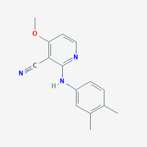 2-(3,4-Dimethylanilino)-4-methoxynicotinonitrile
