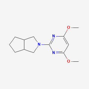 2-(4,6-Dimethoxypyrimidin-2-yl)-3,3a,4,5,6,6a-hexahydro-1H-cyclopenta[c]pyrrole