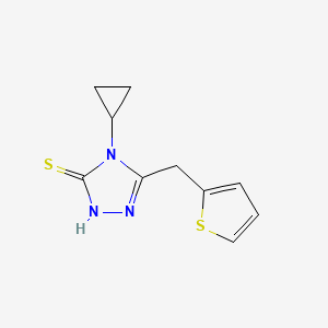 4-cyclopropyl-5-(thiophen-2-ylmethyl)-4H-1,2,4-triazole-3-thiol
