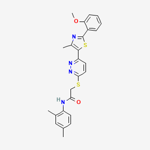 N-(2,4-dimethylphenyl)-2-((6-(2-(2-methoxyphenyl)-4-methylthiazol-5-yl)pyridazin-3-yl)thio)acetamide