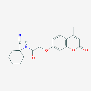 N-(1-cyanocyclohexyl)-2-(4-methyl-2-oxochromen-7-yl)oxyacetamide