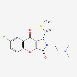 7-Chloro-2-(2-(dimethylamino)ethyl)-1-(thiophen-2-yl)-1,2-dihydrochromeno[2,3-c]pyrrole-3,9-dione