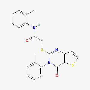 N-(2-methylphenyl)-2-{[3-(2-methylphenyl)-4-oxo-3,4-dihydrothieno[3,2-d]pyrimidin-2-yl]sulfanyl}acetamide