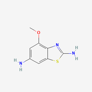 molecular formula C8H9N3OS B2977796 4-甲氧基-苯并噻唑-2,6-二胺 CAS No. 702636-35-9