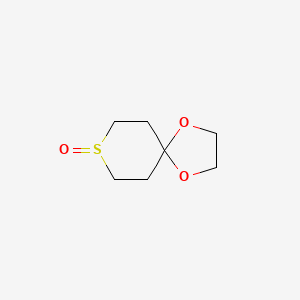 molecular formula C7H12O3S B2977833 1,4-Dioxa-8-thiaspiro[4,5]decane 8-oxide CAS No. 65973-24-2