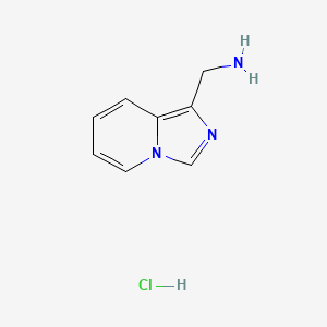 molecular formula C8H10ClN3 B2977858 Imidazo[1,5-a]pyridin-1-ylmethanamine hydrochloride CAS No. 1187932-15-5