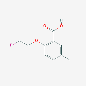 molecular formula C10H11FO3 B2977865 2-(2-Fluoroethoxy)-5-methylbenzoic acid CAS No. 1269797-08-1