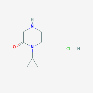 molecular formula C7H13ClN2O B2977887 1-环丙基哌嗪-2-酮盐酸盐 CAS No. 1803584-95-3