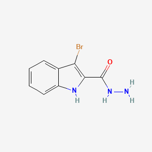 molecular formula C9H8BrN3O B2977898 3-溴-1H-吲哚-2-甲酰肼 CAS No. 441801-35-0
