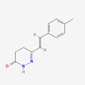 molecular formula C13H14N2O B2977907 6-(4-甲基苯乙烯基)-4,5-二氢-3(2H)-嘧啶酮 CAS No. 83516-69-2