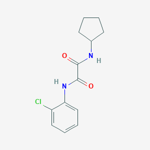 molecular formula C13H15ClN2O2 B297792 N~1~-(2-chlorophenyl)-N~2~-cyclopentylethanediamide 