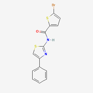 5-bromo-N-(4-phenyl-1,3-thiazol-2-yl)thiophene-2-carboxamide