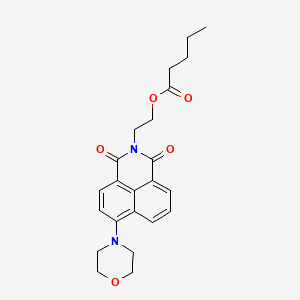 2-(6-Morpholin-4-yl-1,3-dioxobenzo[de]isoquinolin-2-yl)ethyl pentanoate