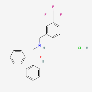 1,1-Diphenyl-2-{[3-(trifluoromethyl)benzyl]amino}-1-ethanol hydra chloride