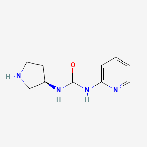 molecular formula C10H14N4O B2977946 (R)-1-(Pyridin-2-yl)-3-(pyrrolidin-3-yl)urea CAS No. 1439894-55-9