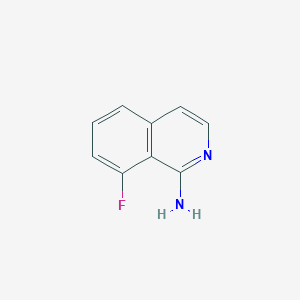 molecular formula C9H7FN2 B2977956 8-氟异喹啉-1-胺 CAS No. 1369071-72-6