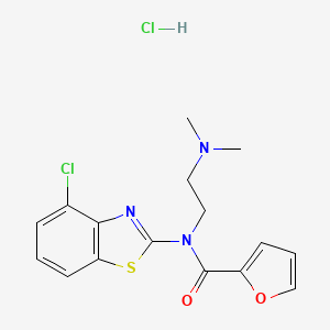 N-(4-chlorobenzo[d]thiazol-2-yl)-N-(2-(dimethylamino)ethyl)furan-2-carboxamide hydrochloride