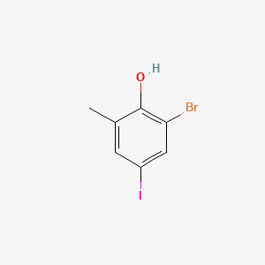 molecular formula C7H6BrIO B2977981 2-Bromo-4-iodo-6-methylphenol CAS No. 1820641-98-2