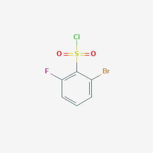 molecular formula C6H3BrClFO2S B2977993 2-Bromo-6-fluorobenzenesulphonyl chloride CAS No. 886762-59-0