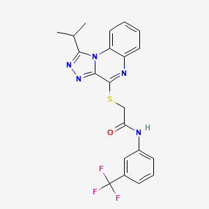 2-((1-isopropyl-[1,2,4]triazolo[4,3-a]quinoxalin-4-yl)thio)-N-(3-(trifluoromethyl)phenyl)acetamide