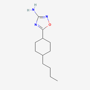 molecular formula C12H21N3O B2977996 5-(4-Butylcyclohexyl)-1,2,4-oxadiazol-3-amine CAS No. 1092336-30-5