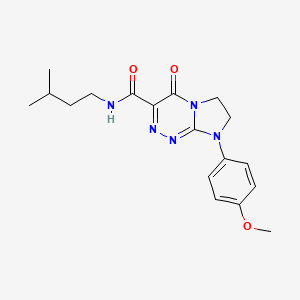 N-isopentyl-8-(4-methoxyphenyl)-4-oxo-4,6,7,8-tetrahydroimidazo[2,1-c][1,2,4]triazine-3-carboxamide