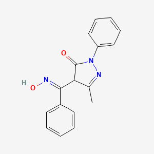 4-((Hydroxyimino)phenylmethyl)-3-methyl-1-phenyl-2-pyrazolin-5-one