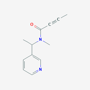 molecular formula C12H14N2O B2978009 N-Methyl-N-(1-pyridin-3-ylethyl)but-2-ynamide CAS No. 2411285-79-3
